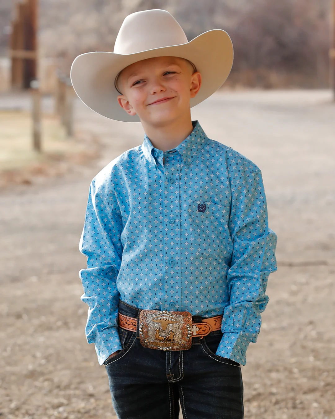 Boy's Button-Down Western Shirt - Image 2