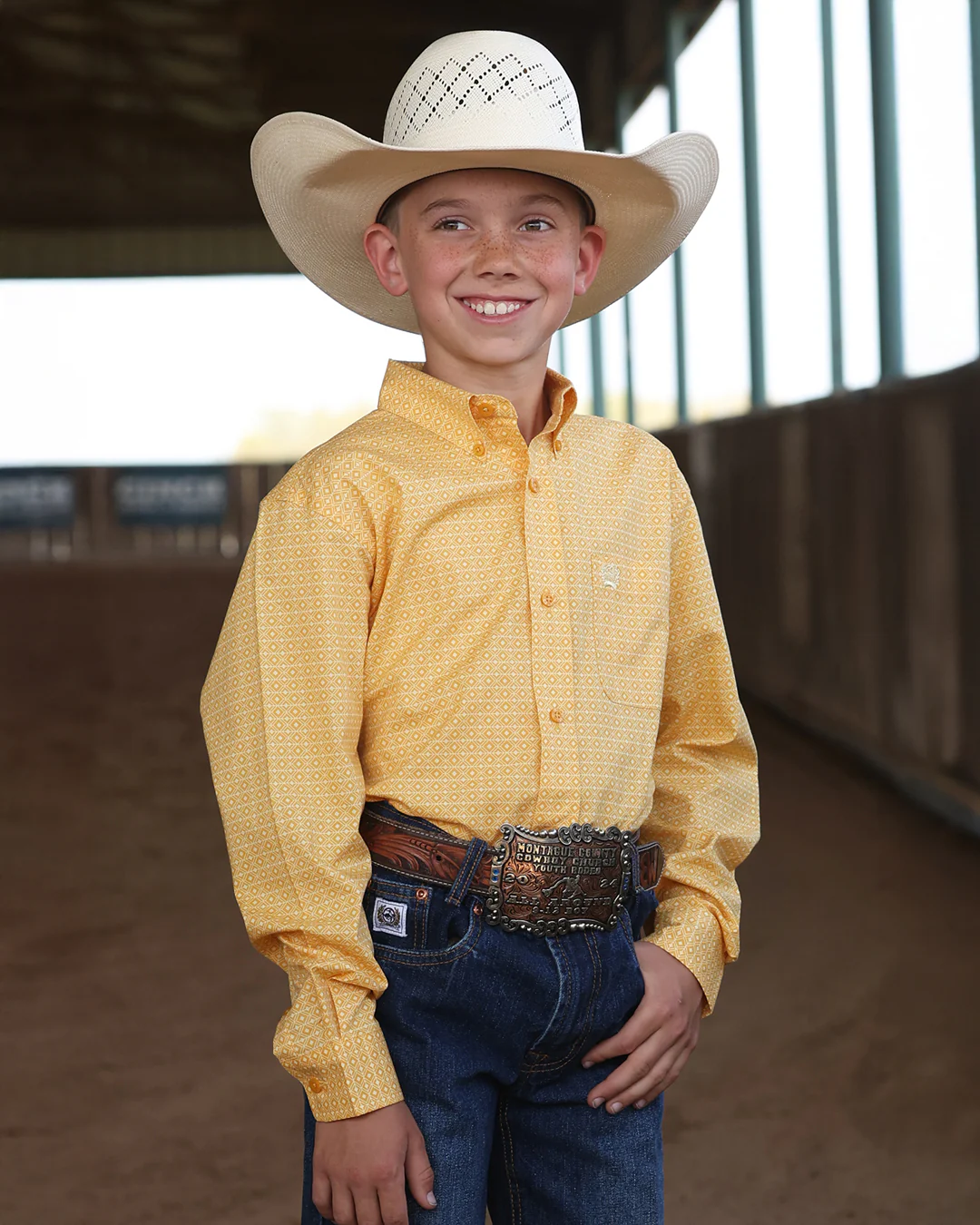 Boy's Button-Down Western Shirt