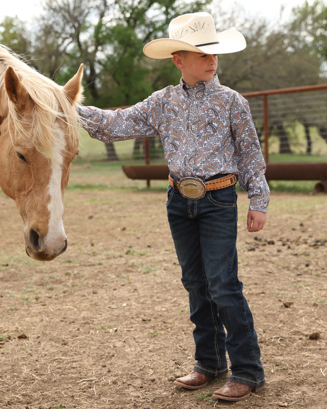 Boy's Button-Down Western Shirt - Image 2