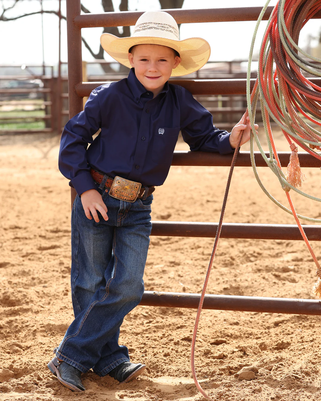 Boy's Button-Down Western Shirt - Image 2