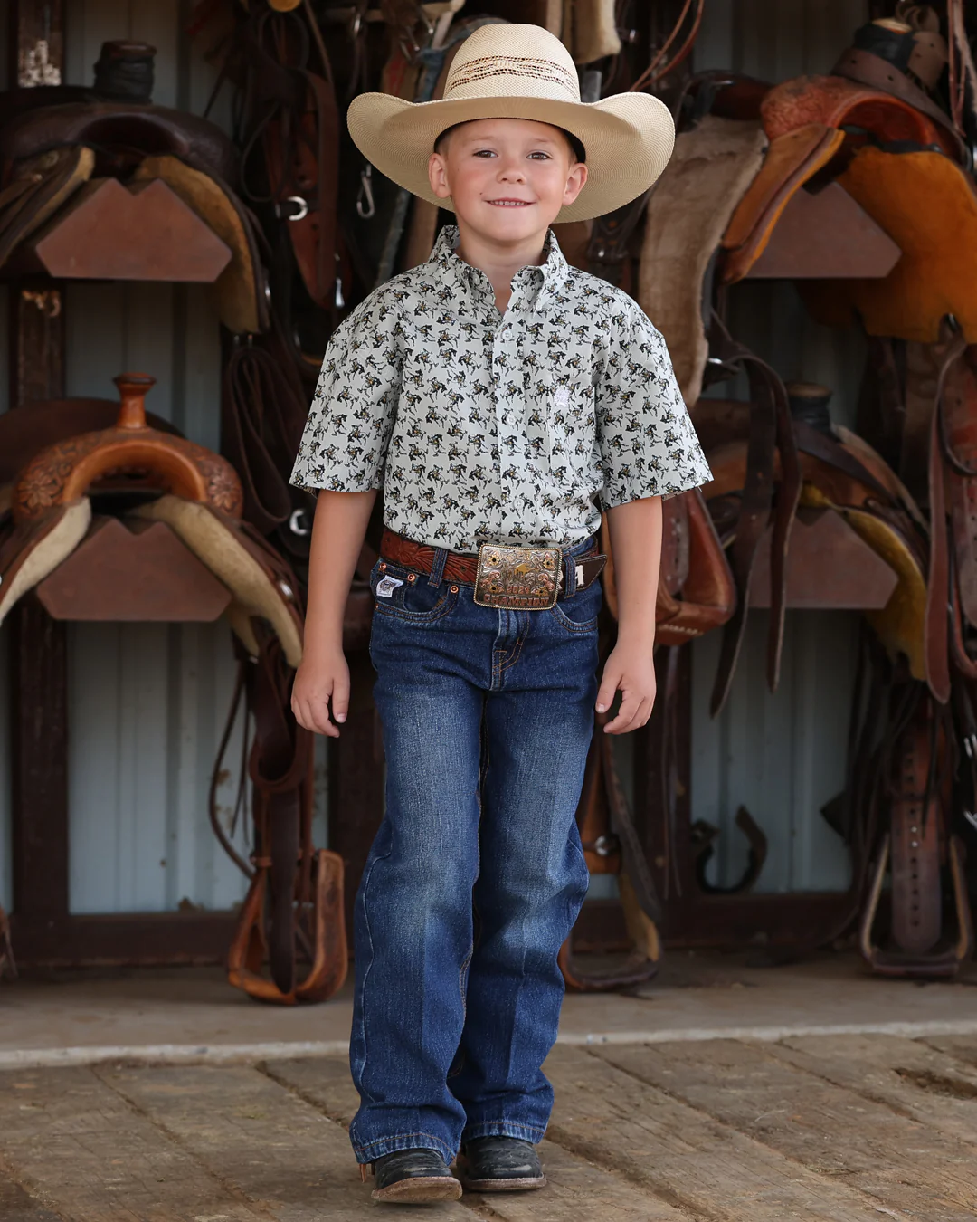 Boy's Button-Down Western Shirt - Image 2