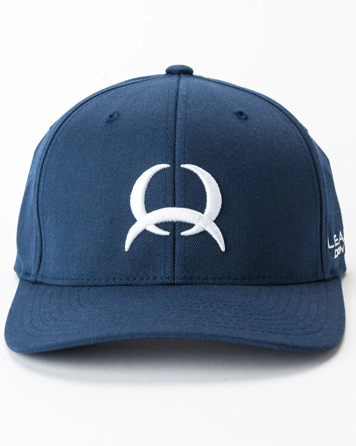 Men's Fitted FlexFit Lead Don't Follow with Tech Logo - Navy
