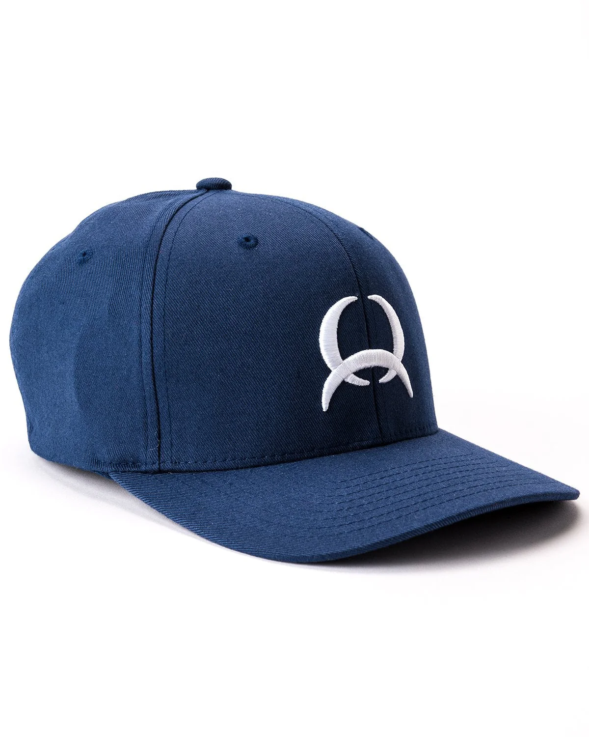 Men's Fitted FlexFit Lead Don't Follow with Tech Logo - Navy - Image 3