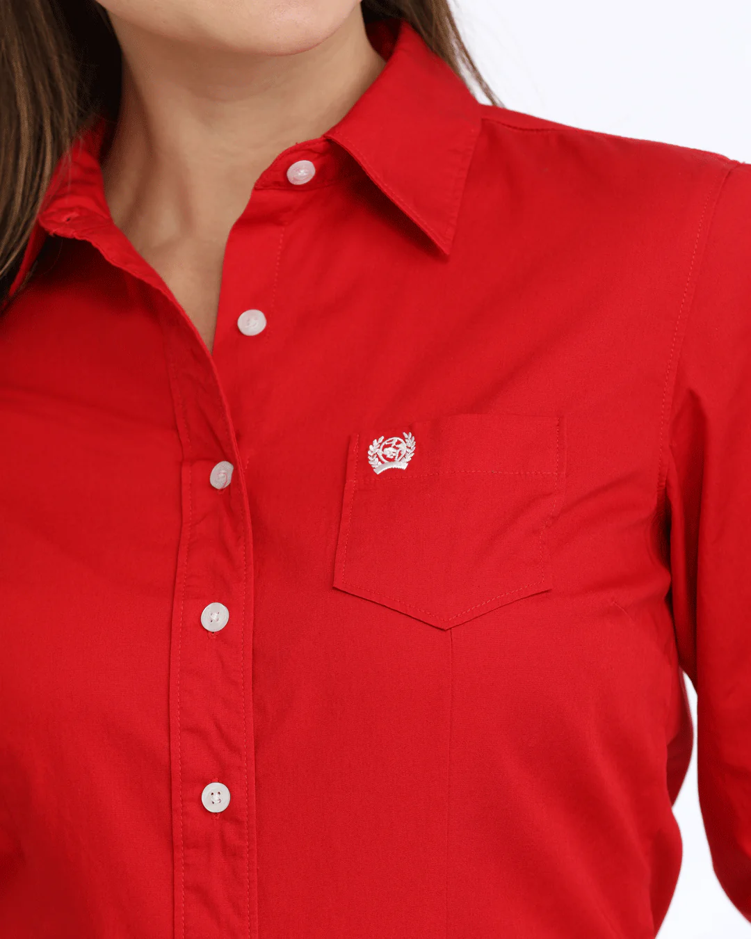 Women's Arena Fit Button-Down Western Shirt - Image 3