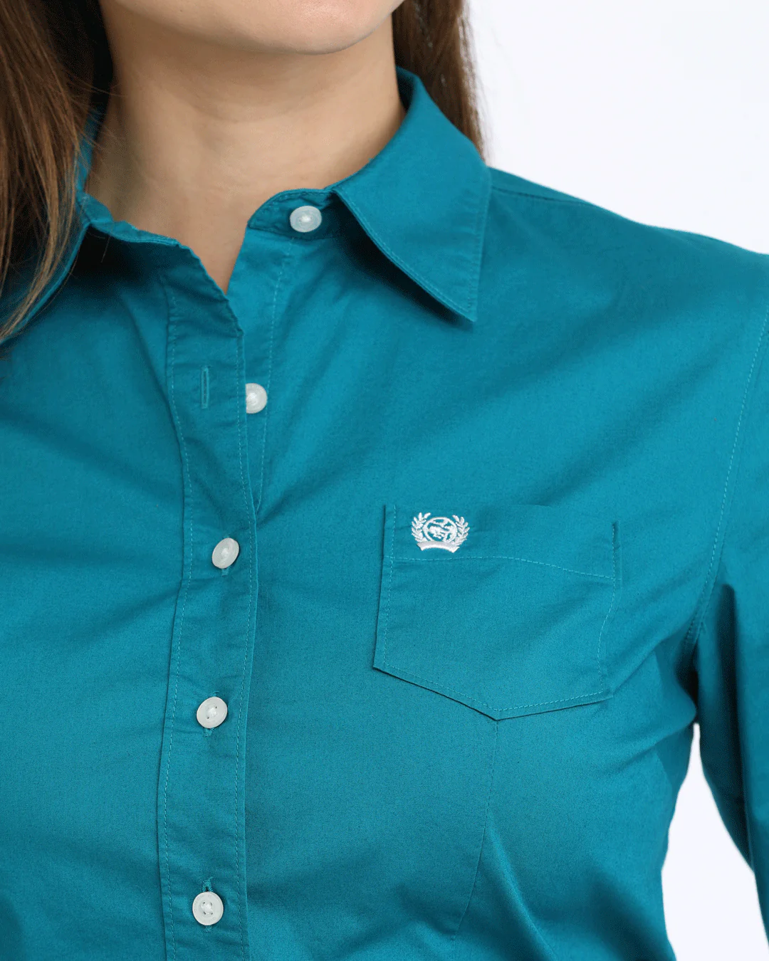 Women's Stretch Arena Fit Button-Down Western Shirt - Image 3