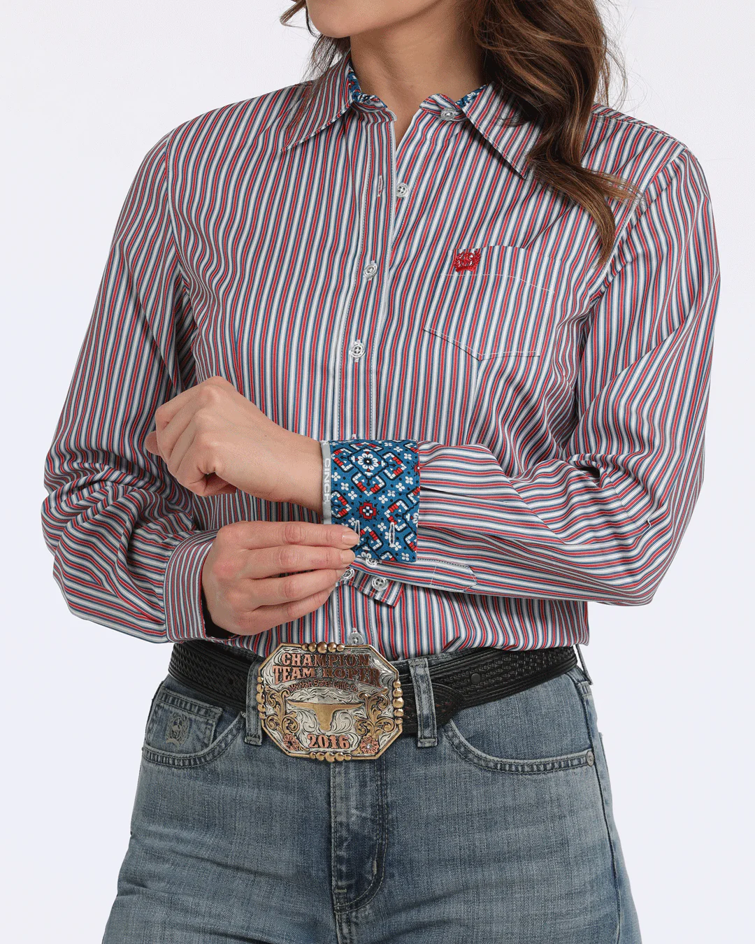 Women’s TENCEL™ Arena Fit Button-Down Western Shirt - Image 2
