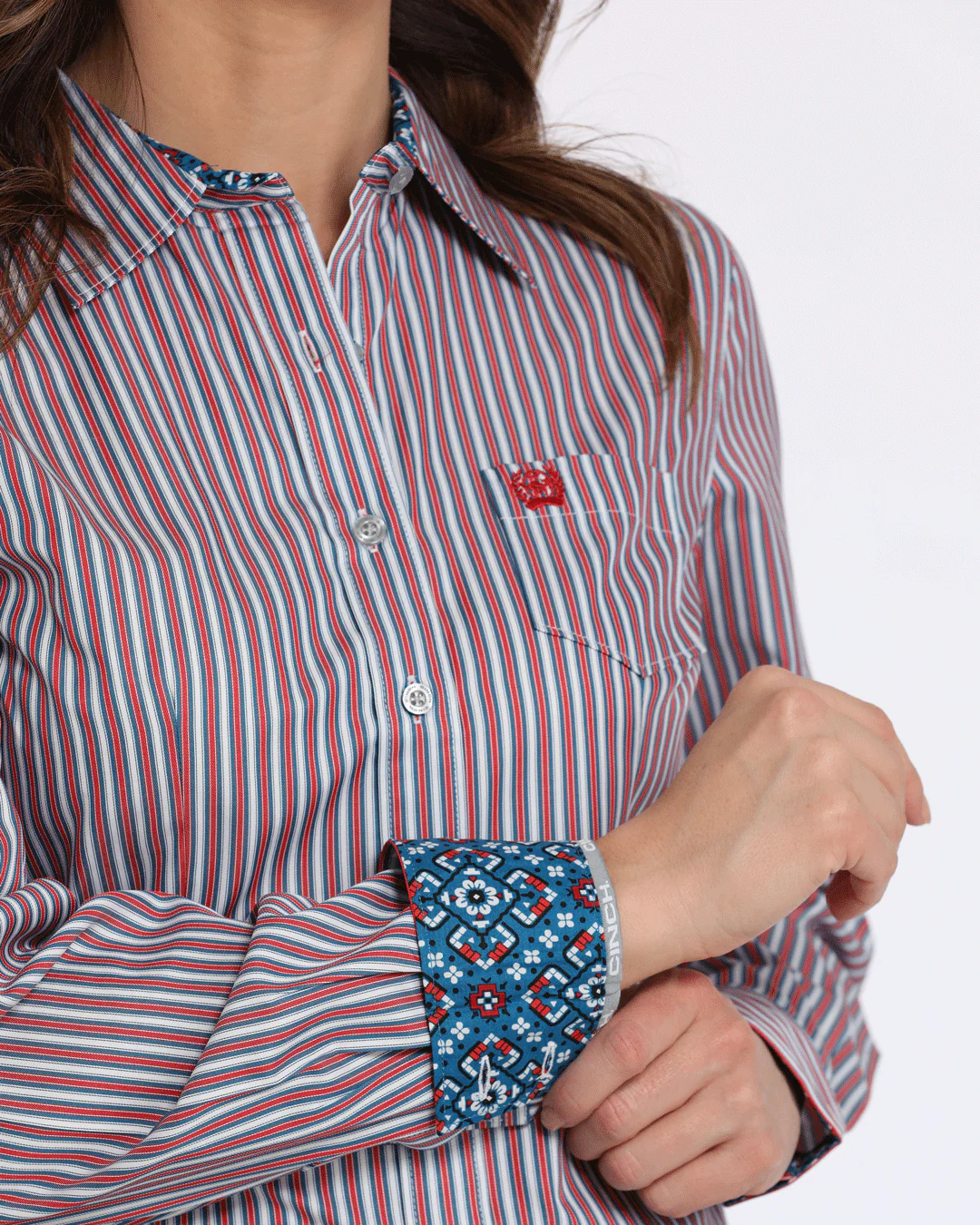 Women’s TENCEL™ Arena Fit Button-Down Western Shirt - Image 3