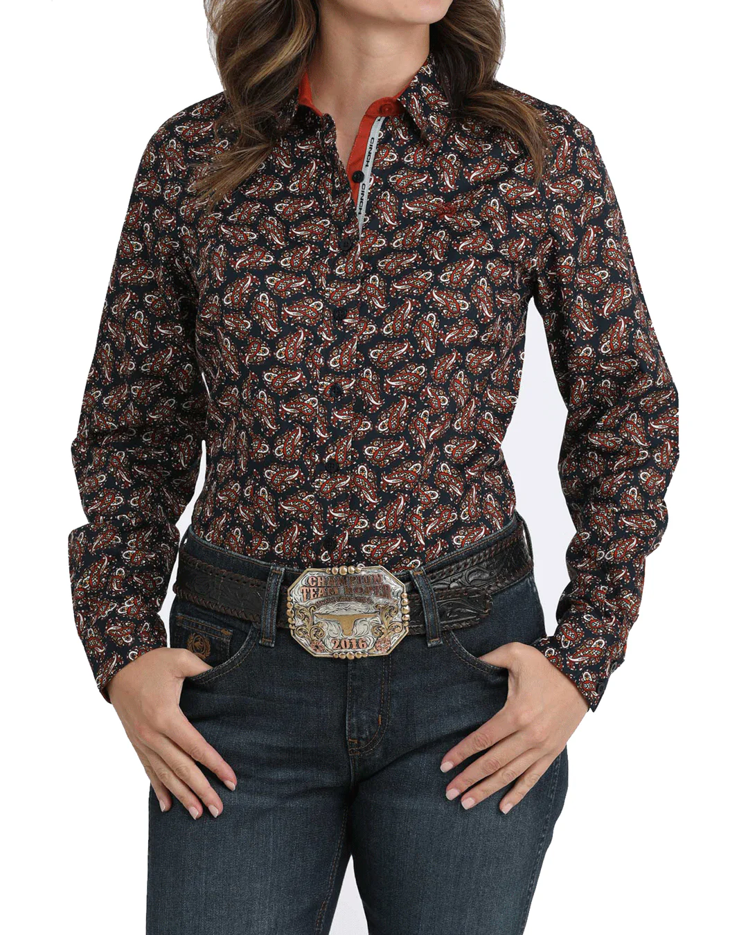 Women’s Arena Fit Button-Down Western Shirt