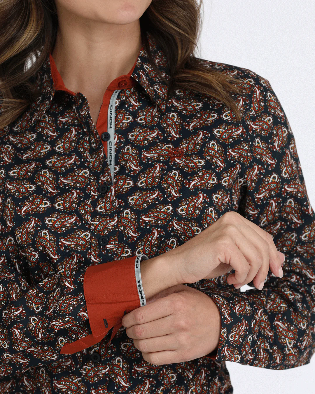 Women’s Arena Fit Button-Down Western Shirt - Image 3