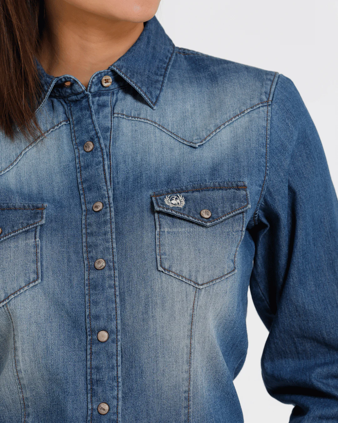 Women's Arena Fit Snap Front Western Shirt - Image 3