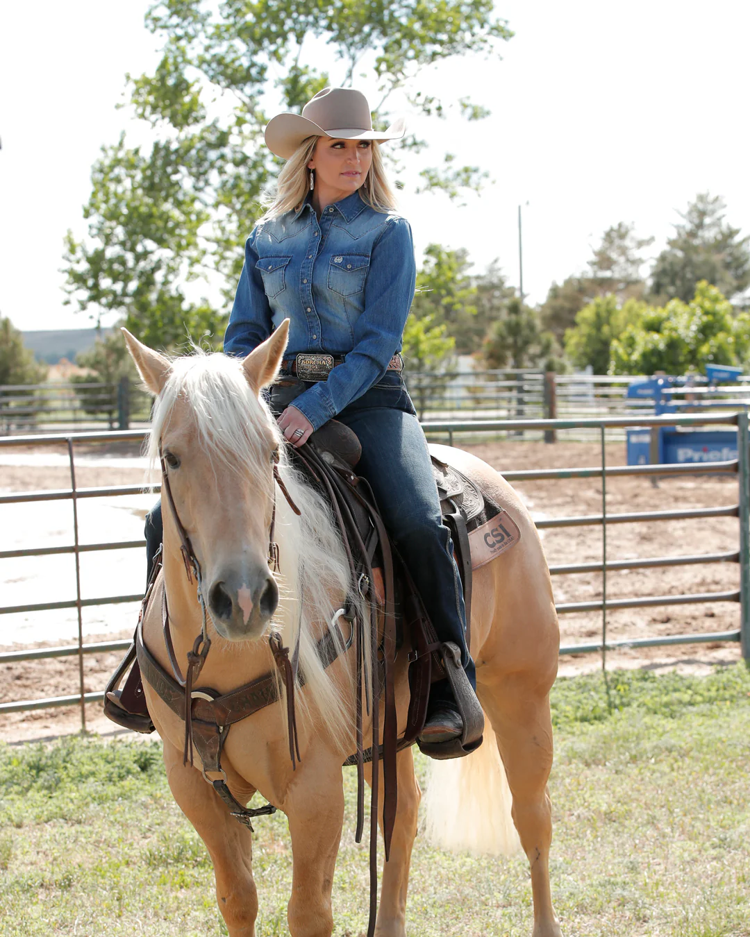Women's Arena Fit Snap Front Western Shirt - Image 4