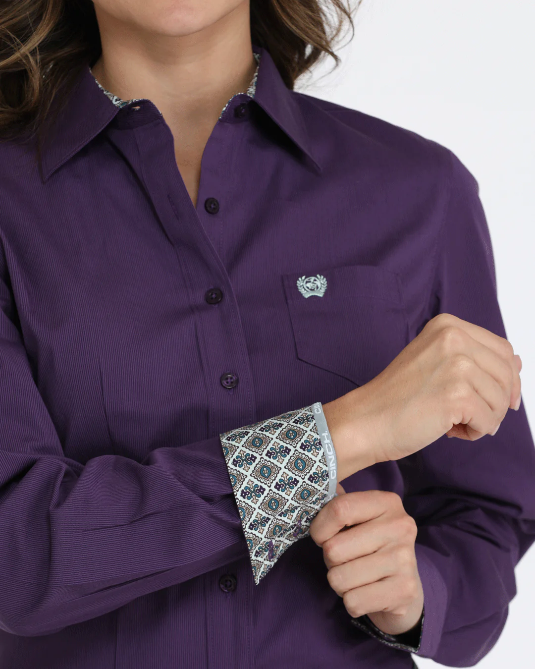 Women’s Arena Fit Button-Down Western Shirt - Image 3