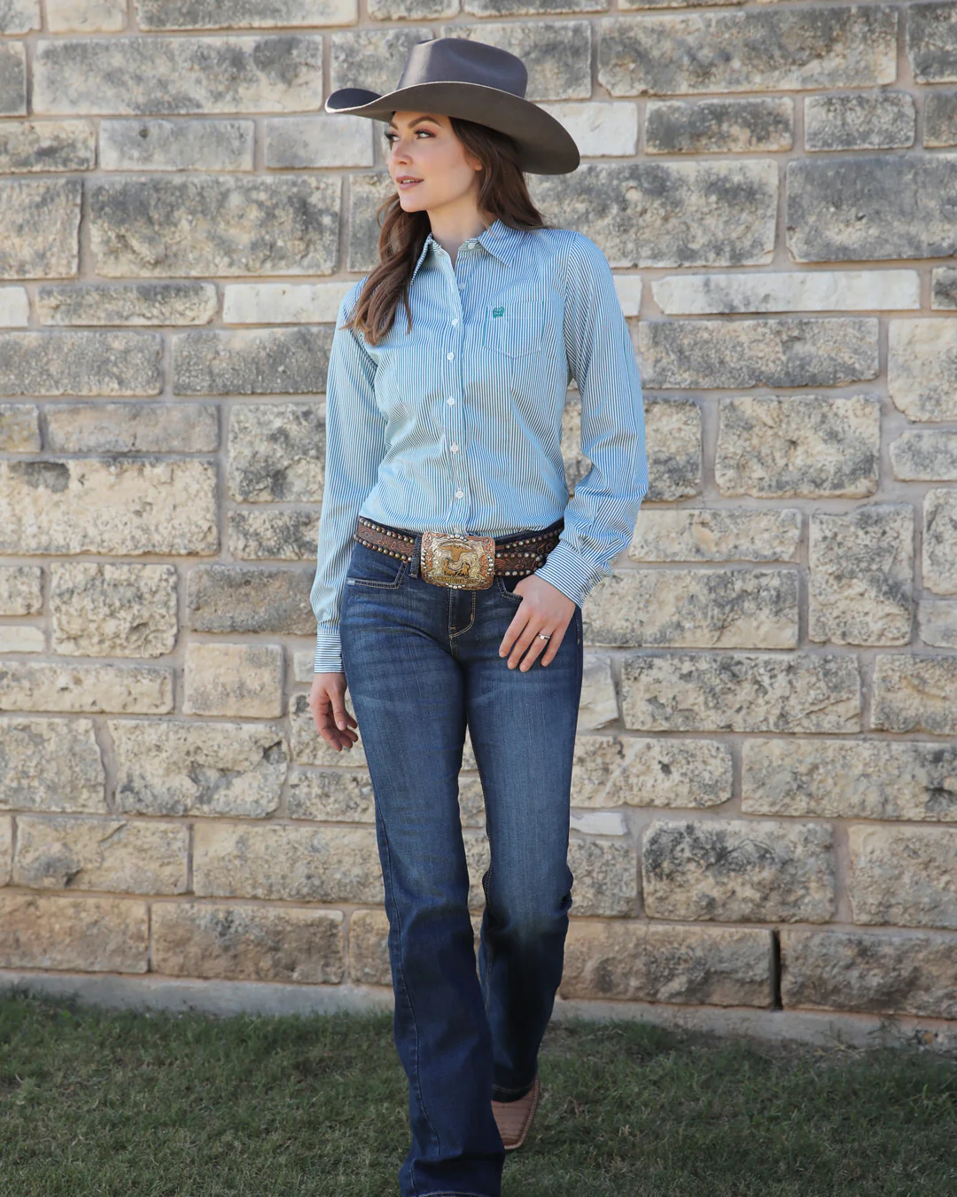 Women’s TENCEL™ Arena Fit Button-Down Western Shirt - Image 4
