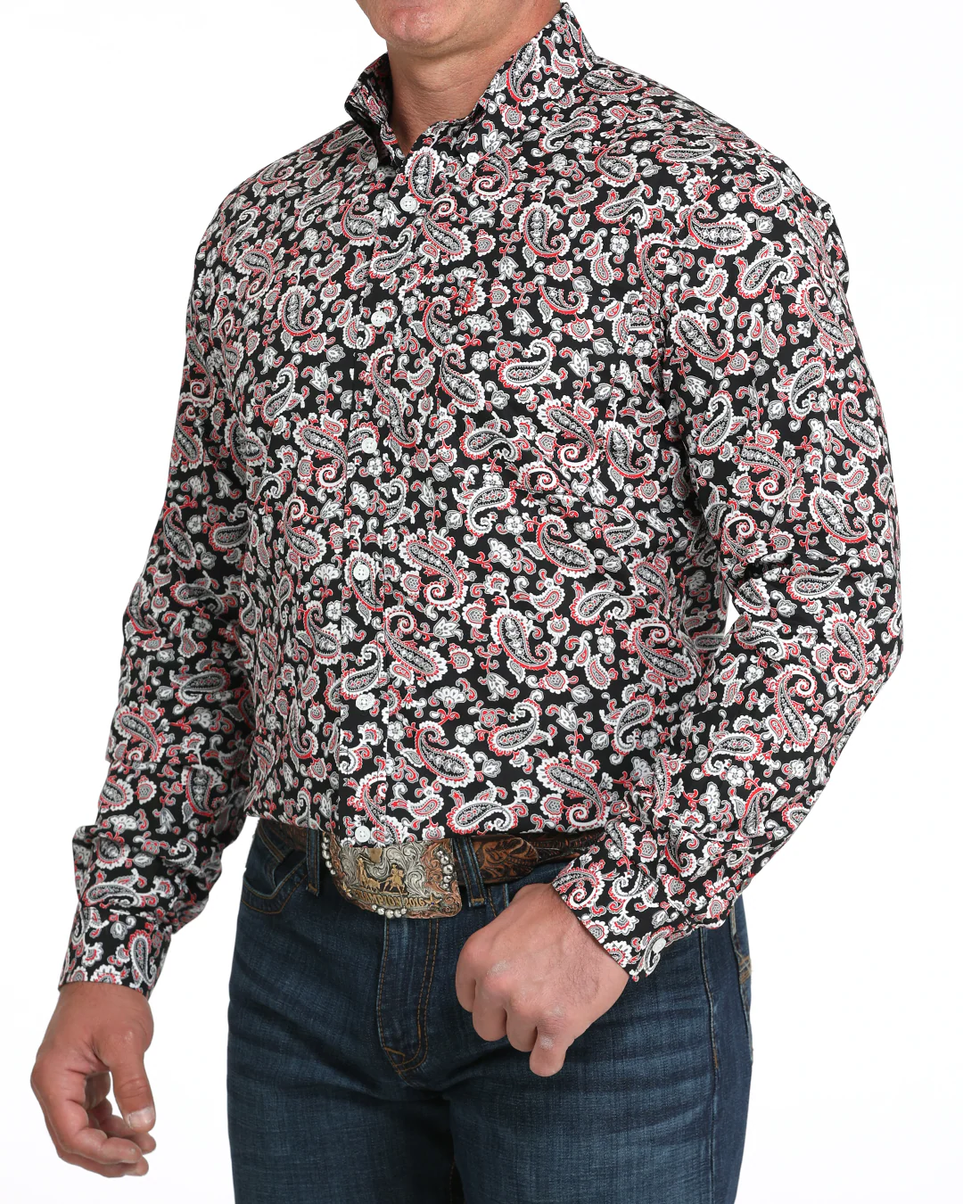 Men’s Modern Fit Button-Down Western Shirt - Image 2