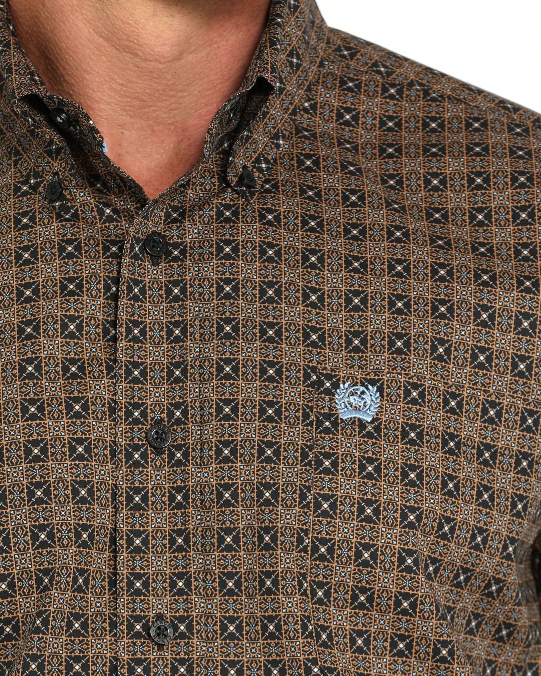 Men's Stretch Classic Fit Button-Down Western Shirt - Image 3
