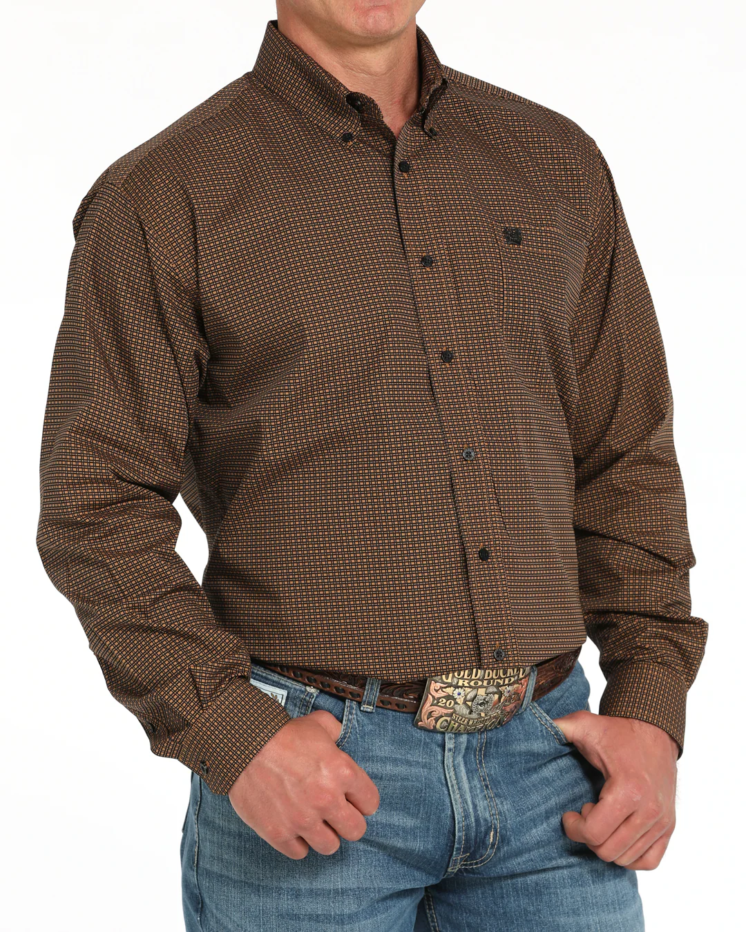 Men's Classic Fit Button-Down Western Shirt - Image 2