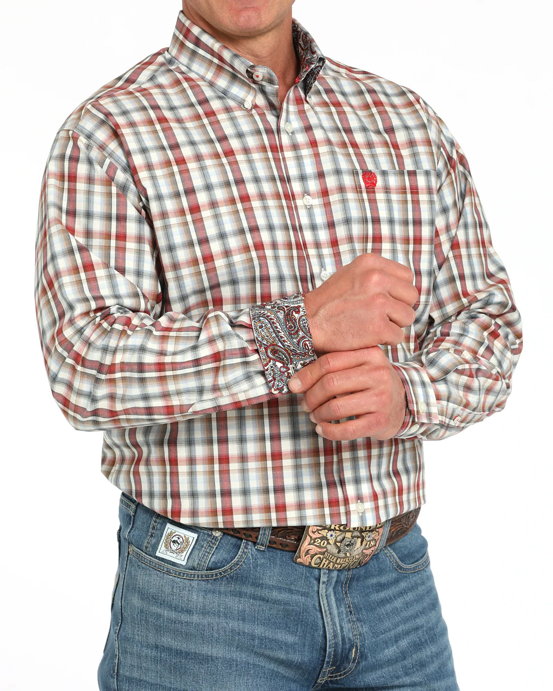 Men's Classic Fit Button-Down Western Shirt - Image 2