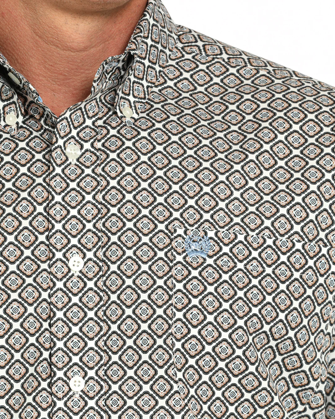 Men's Classic Fit Button-Down Western Shirt - Image 3
