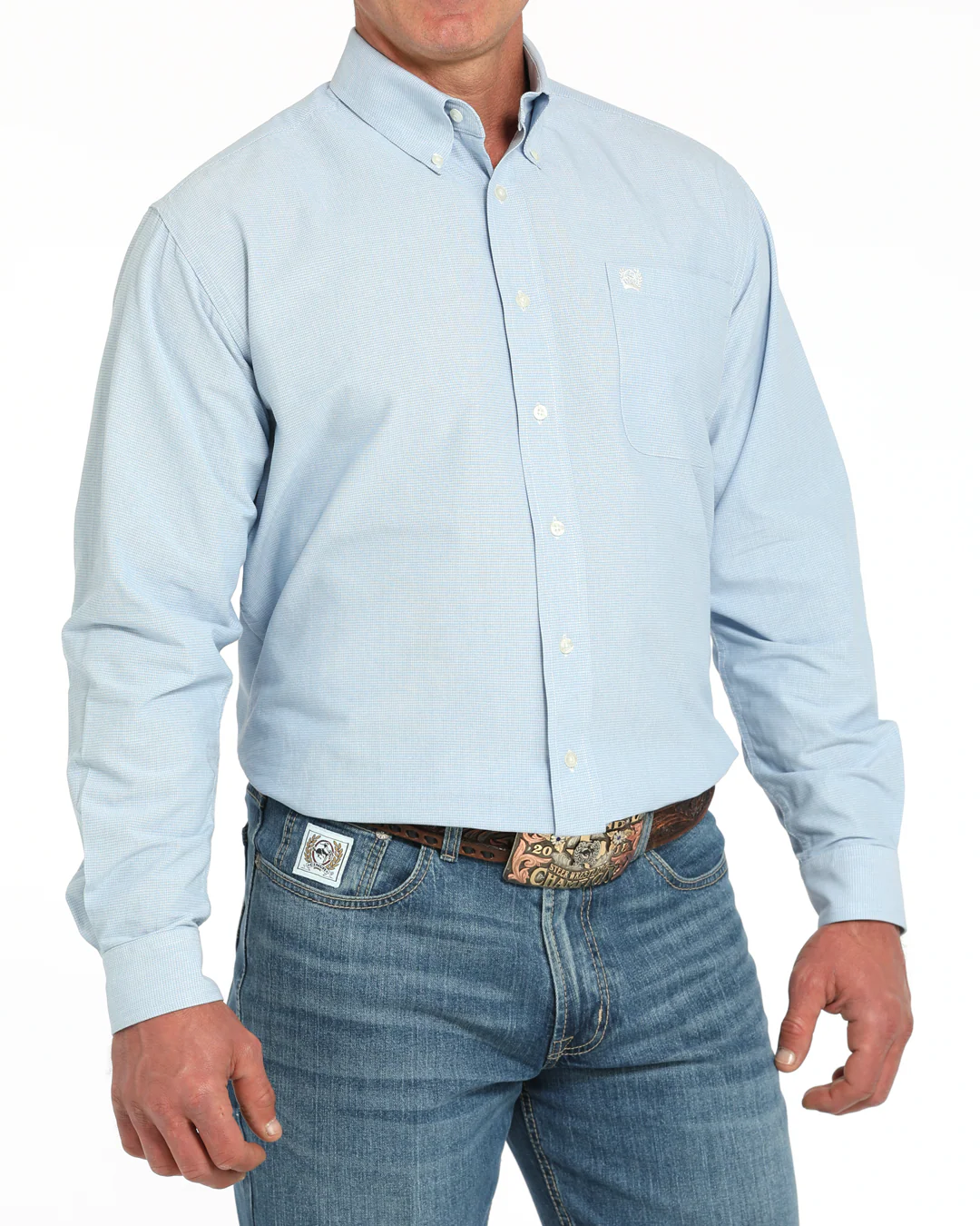 Men's Classic Fit Button-Down Western Shirt