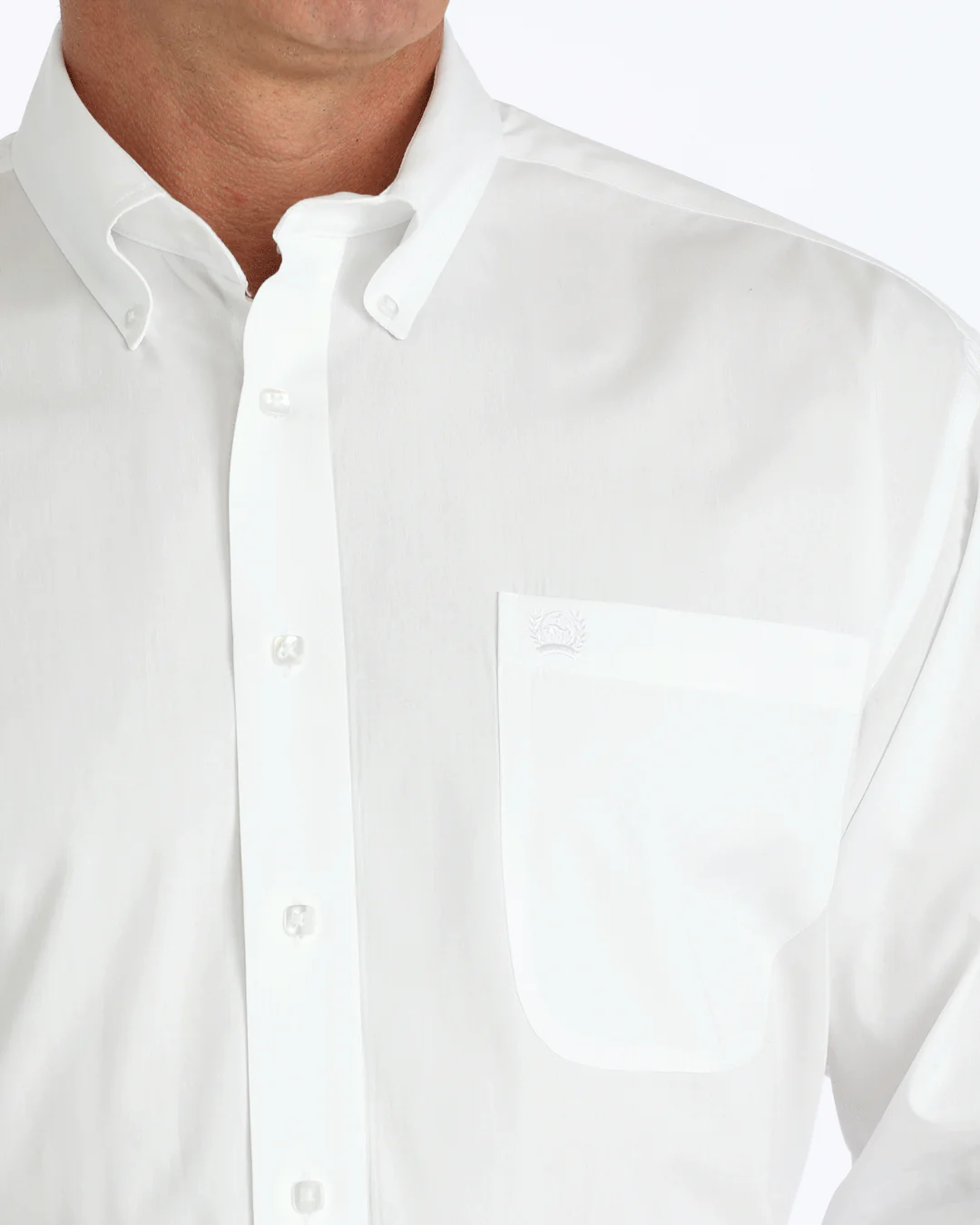 Men's Solid Classic Fit Button-Down Western Shirt - Image 3