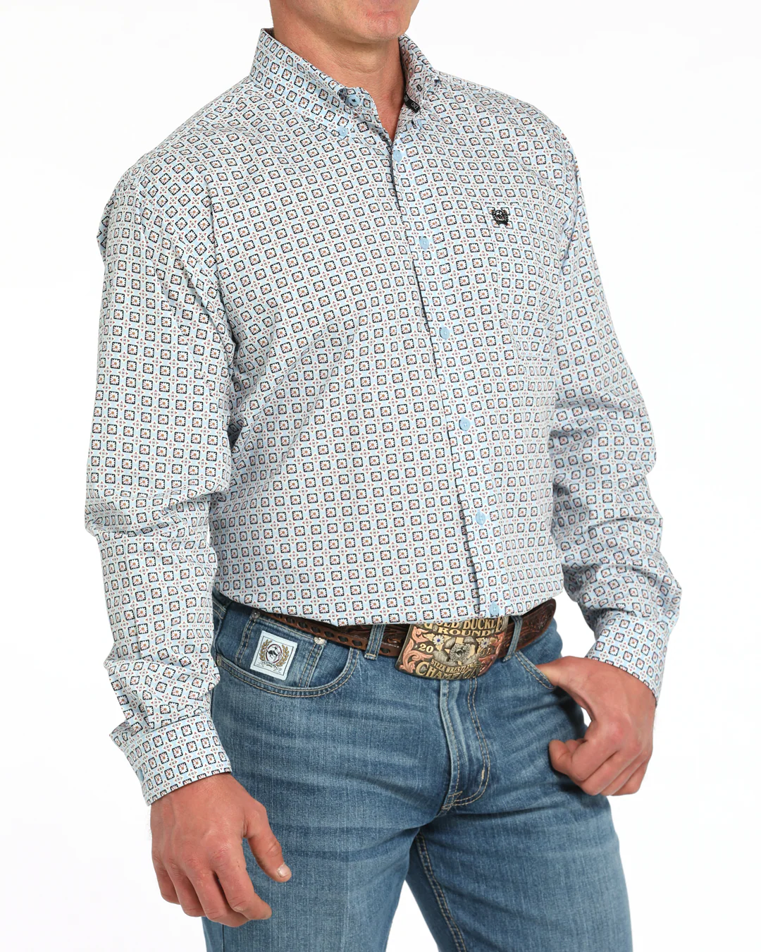 Men's Classic Fit Button-Down Western Shirt - Image 2