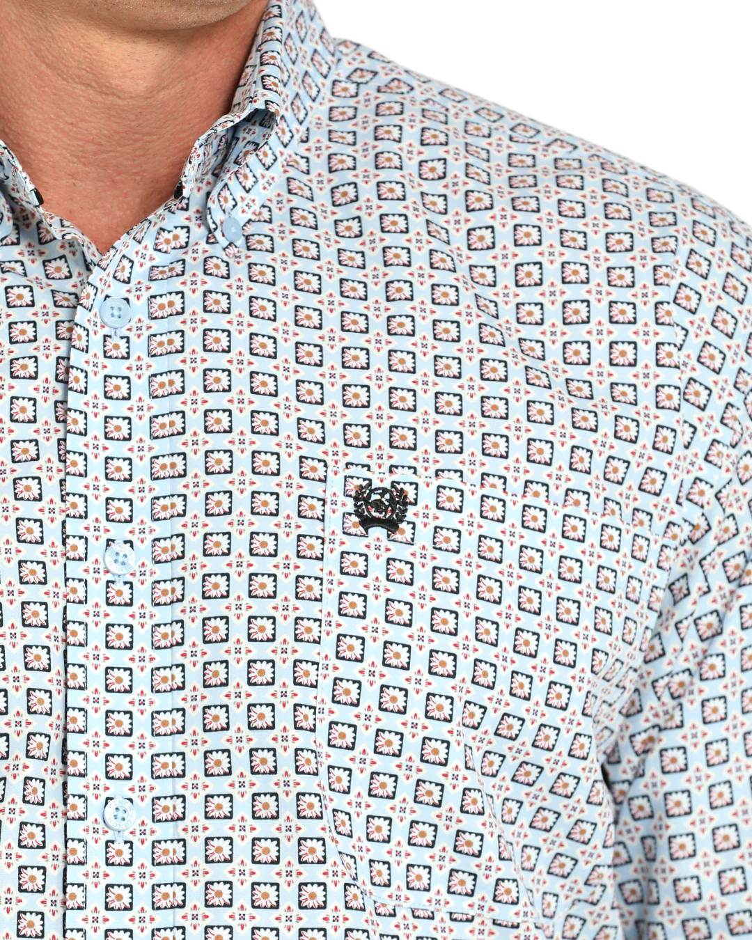Men's Classic Fit Button-Down Western Shirt - Image 3