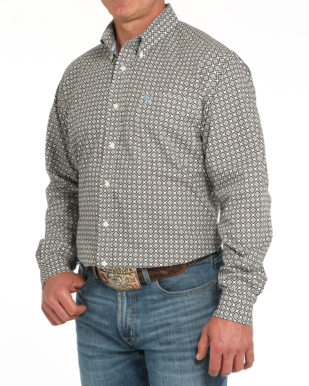 Men's Classic Fit Button-Down Western Shirt - Image 2