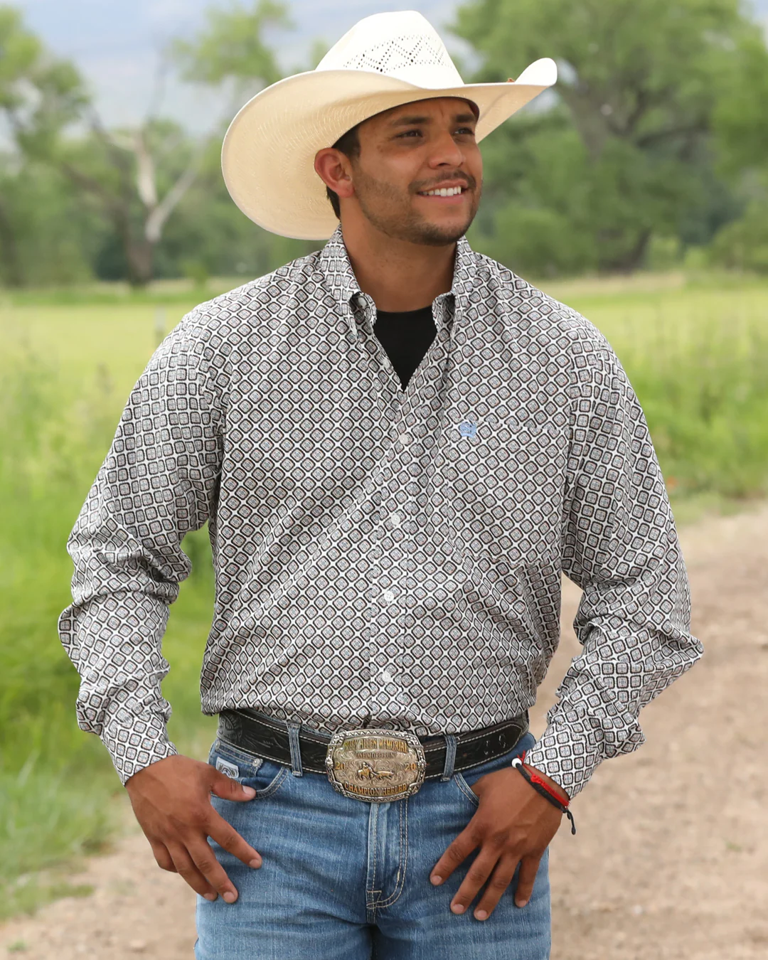 Men's Classic Fit Button-Down Western Shirt - Image 4