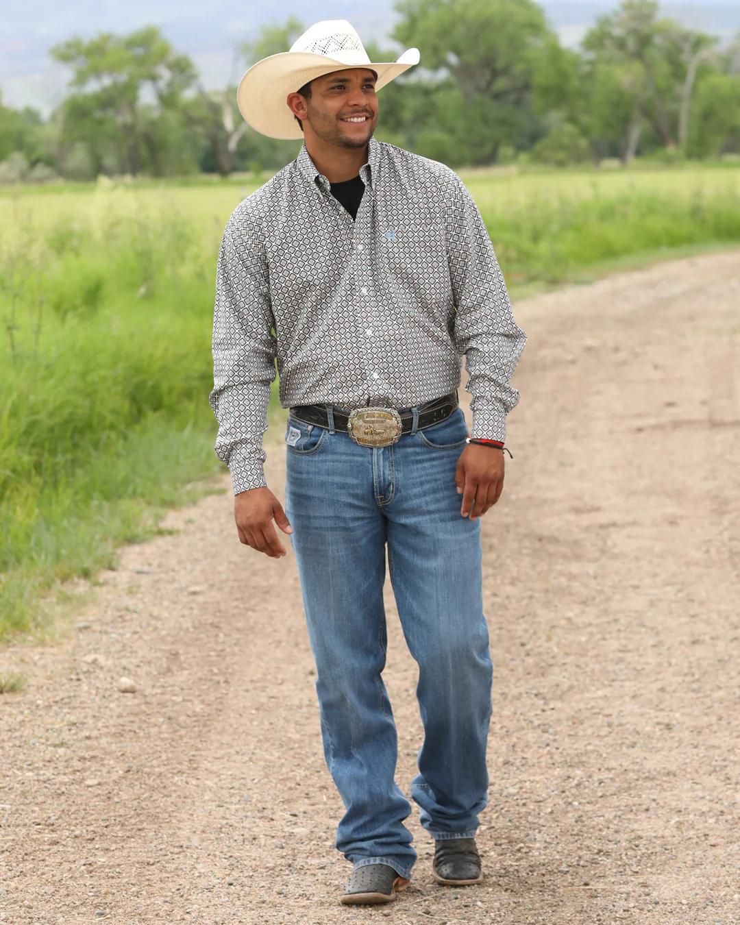 Men's Classic Fit Button-Down Western Shirt - Image 5