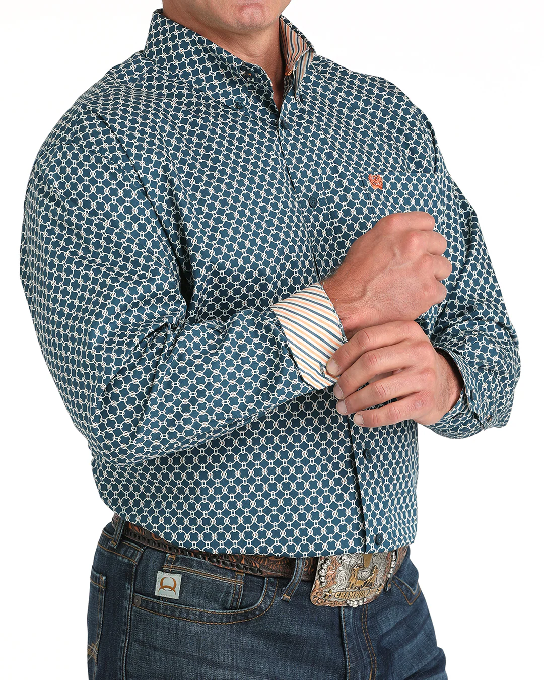 Men's Classic Fit Button-Down Western Shirt - Image 2