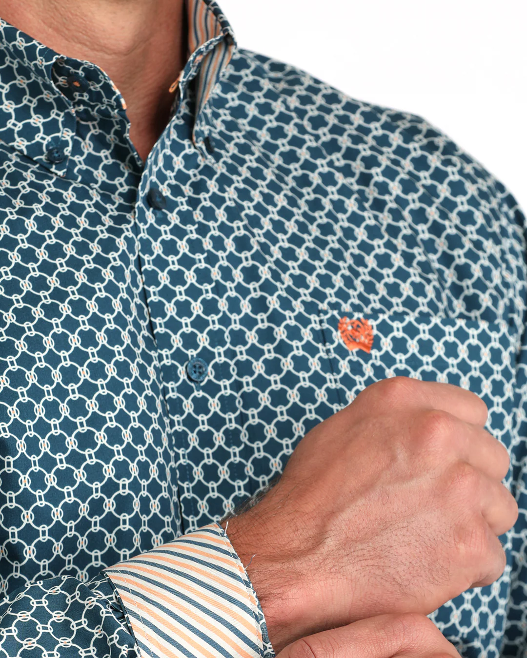 Men's Classic Fit Button-Down Western Shirt - Image 3