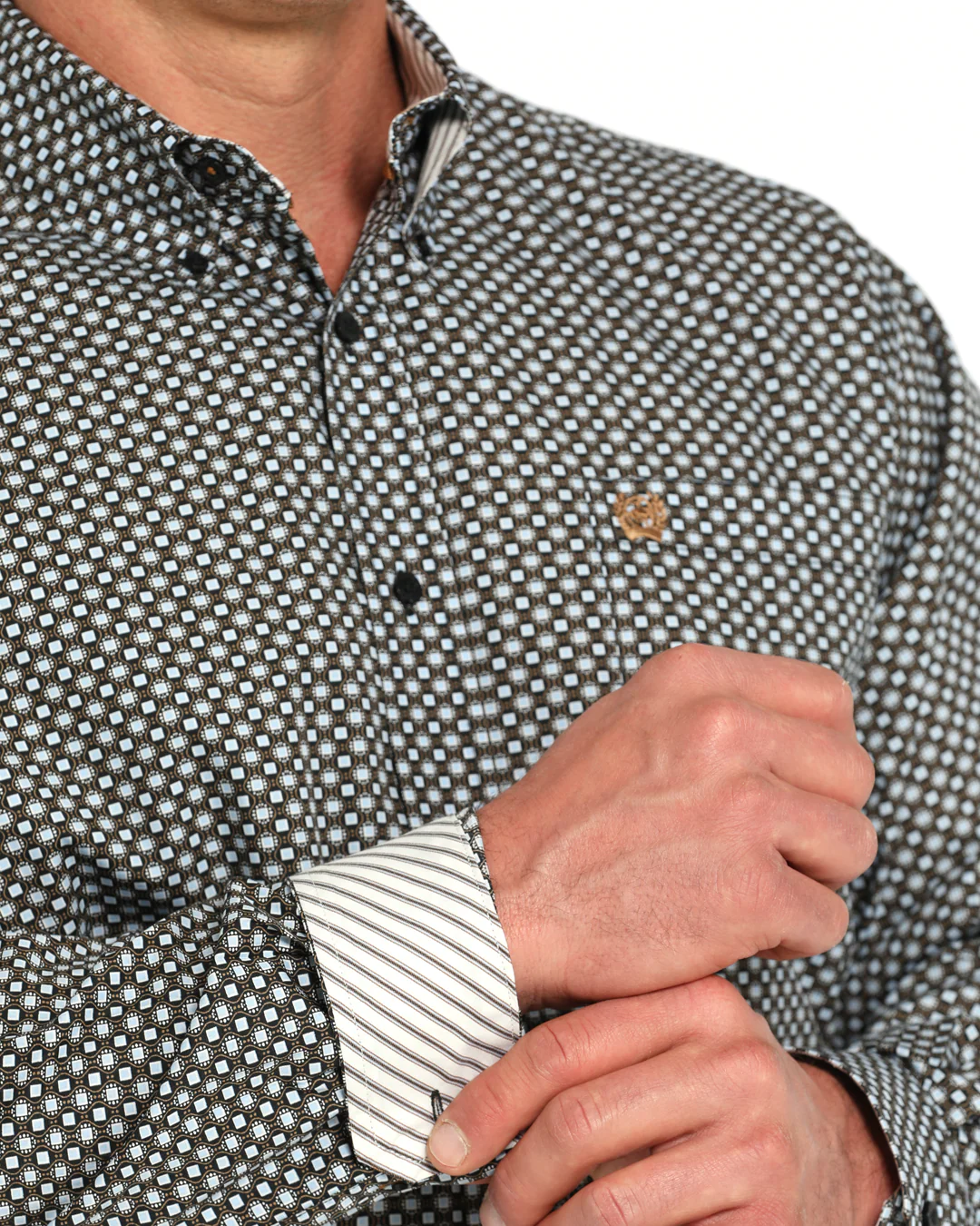 Men's Classic Fit Button-Down Western Shirt - Image 3
