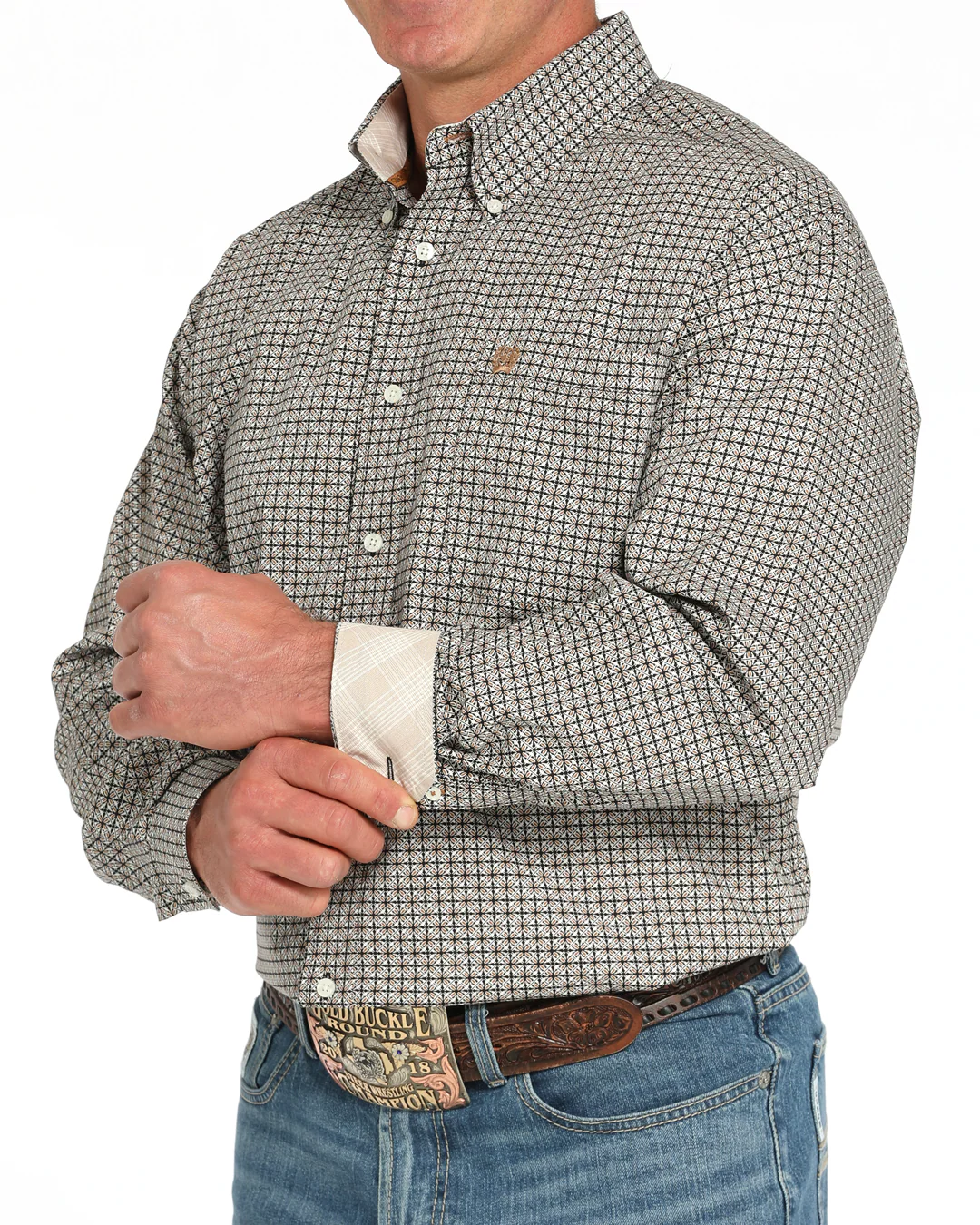 Men's Classic Fit Button-Down Western Shirt - Image 2