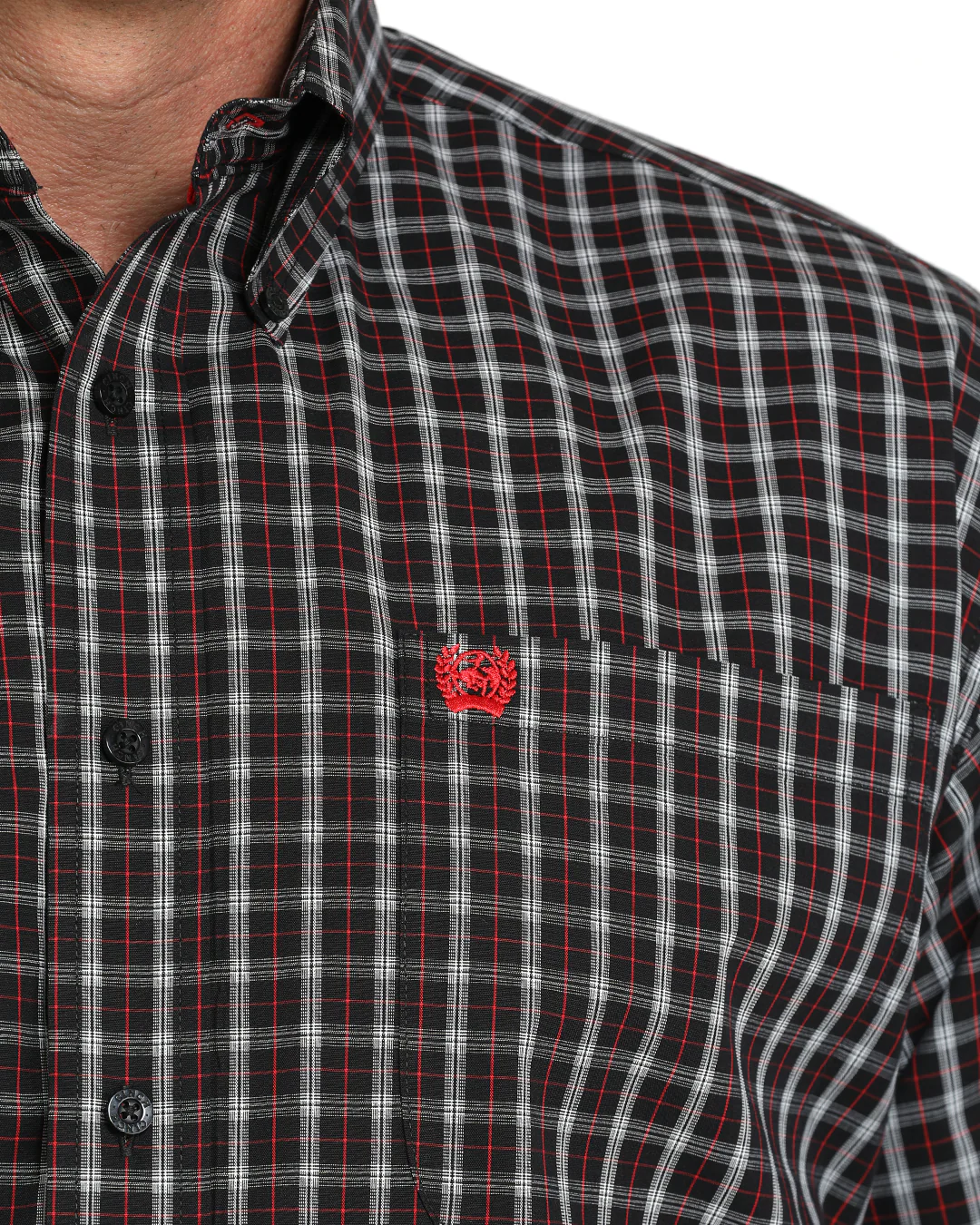 Men's Stretch Classic Fit Button-Down Western Shirt - Image 3