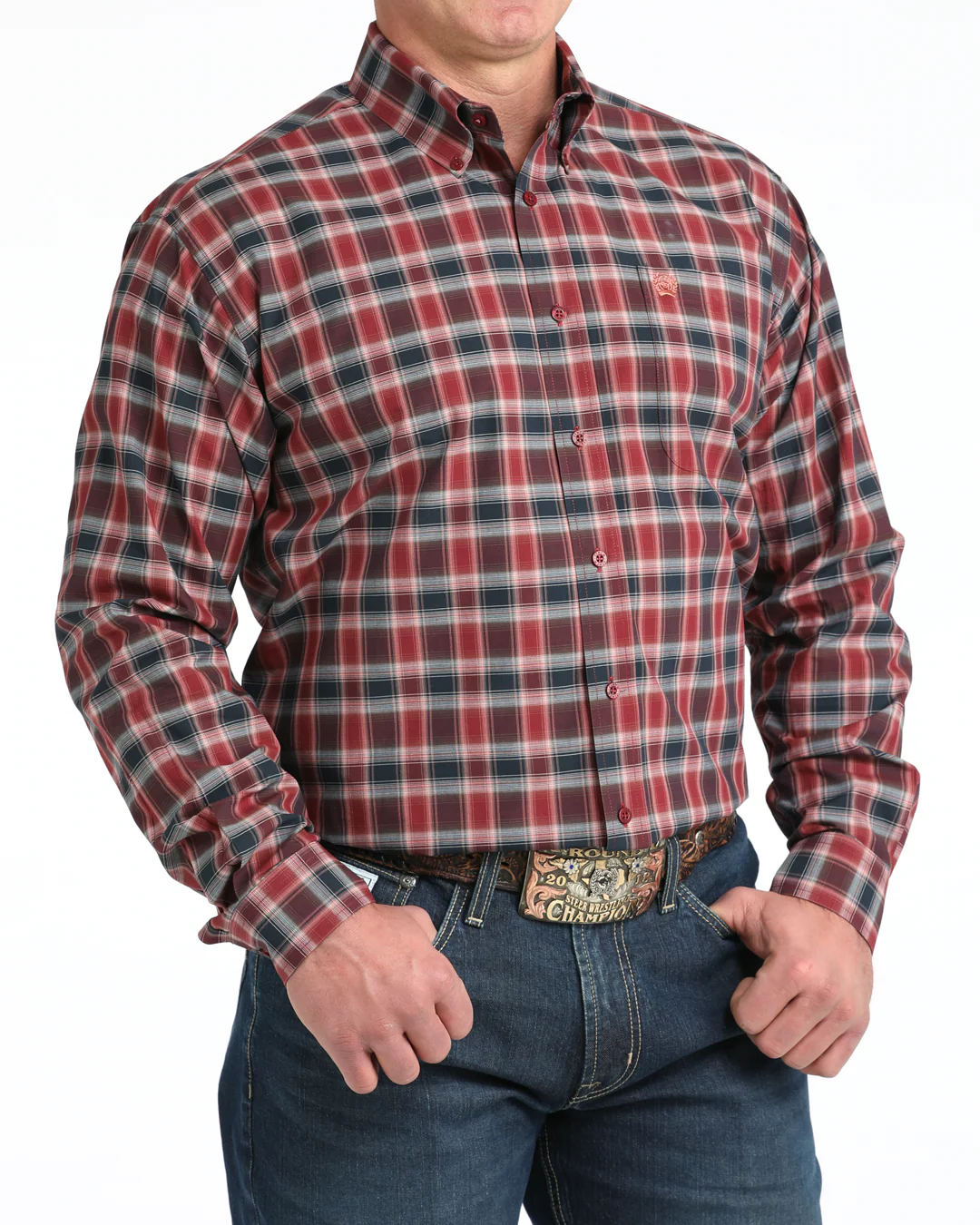 Men's Classic Fit Button-Down Western Shirt - Image 2