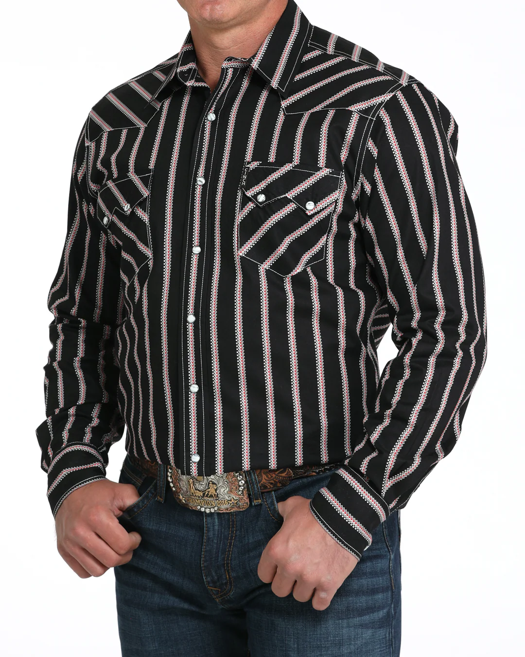 Men’s Modern Fit Snap Front Western Shirt - Image 2