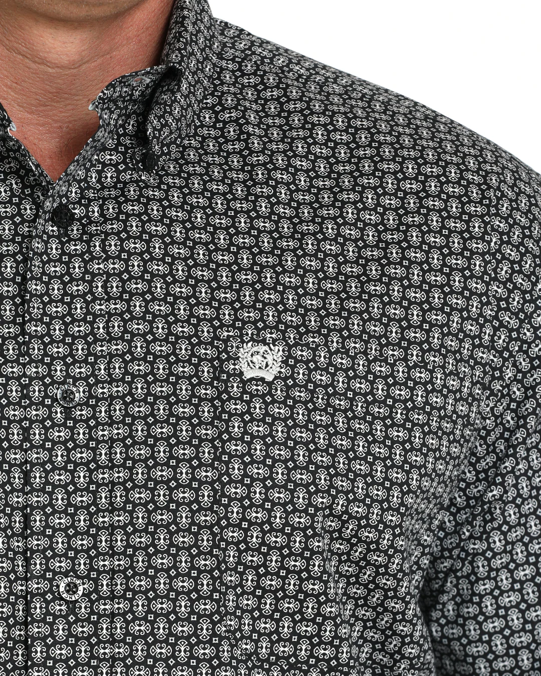 Men's Stretch Classic Fit Button-Down Western Shirt - Image 3