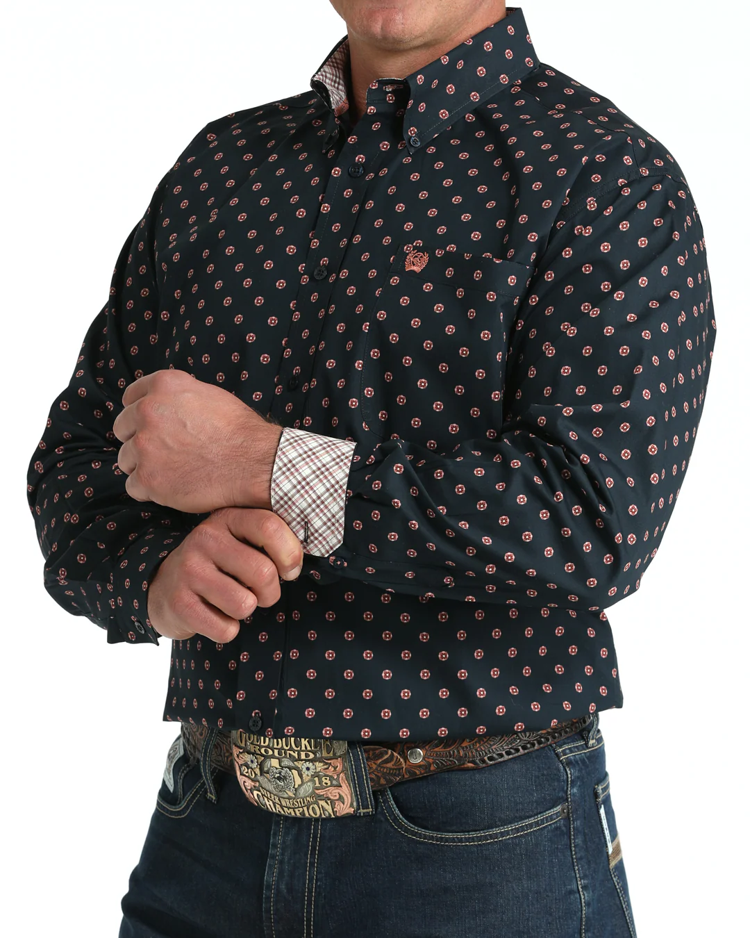 Men's Classic Fit Button-Down Western Shirt - Image 2