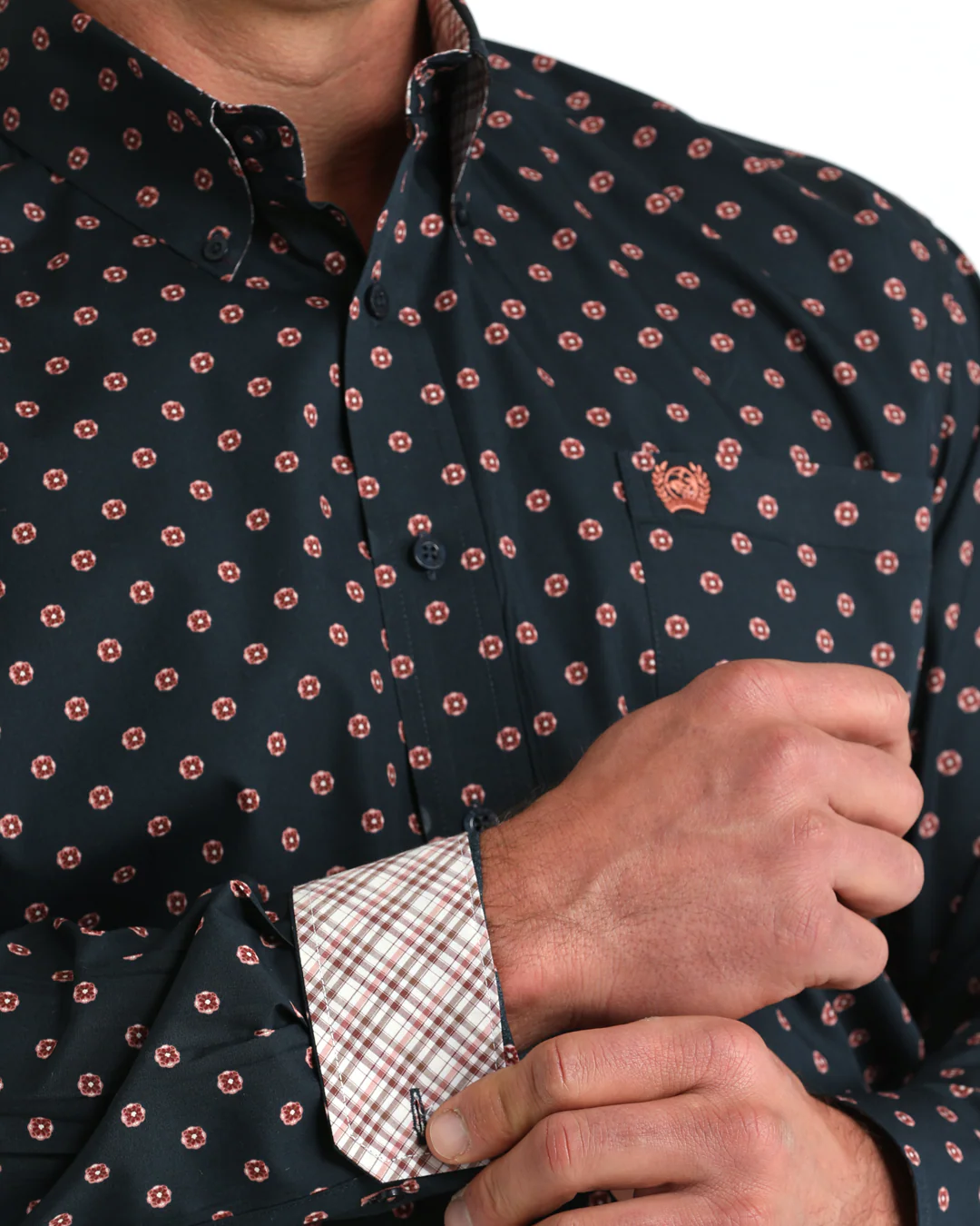 Men's Classic Fit Button-Down Western Shirt - Image 3