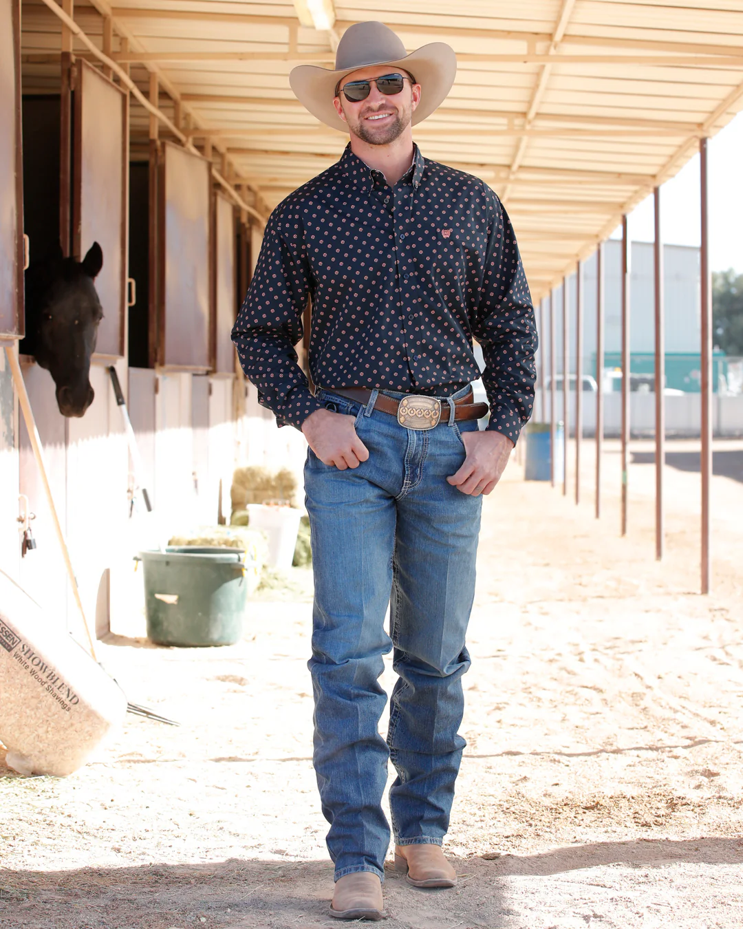 Men's Classic Fit Button-Down Western Shirt - Image 5
