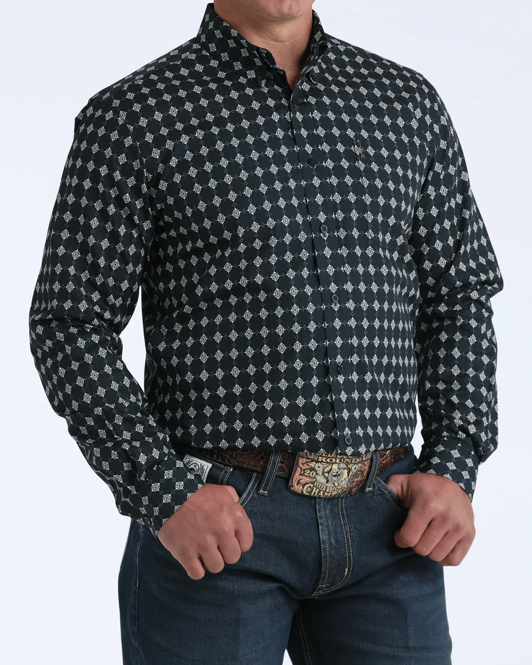 Men’s Modern Fit Button-Down Western Shirt - Image 2