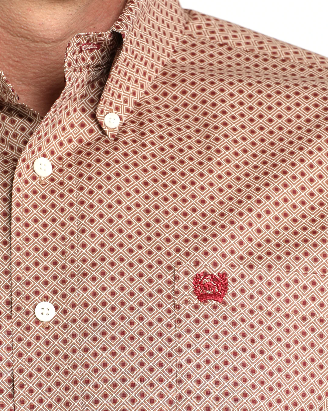 Men's Stretch Classic Fit Button-Down Western Shirt - Image 3