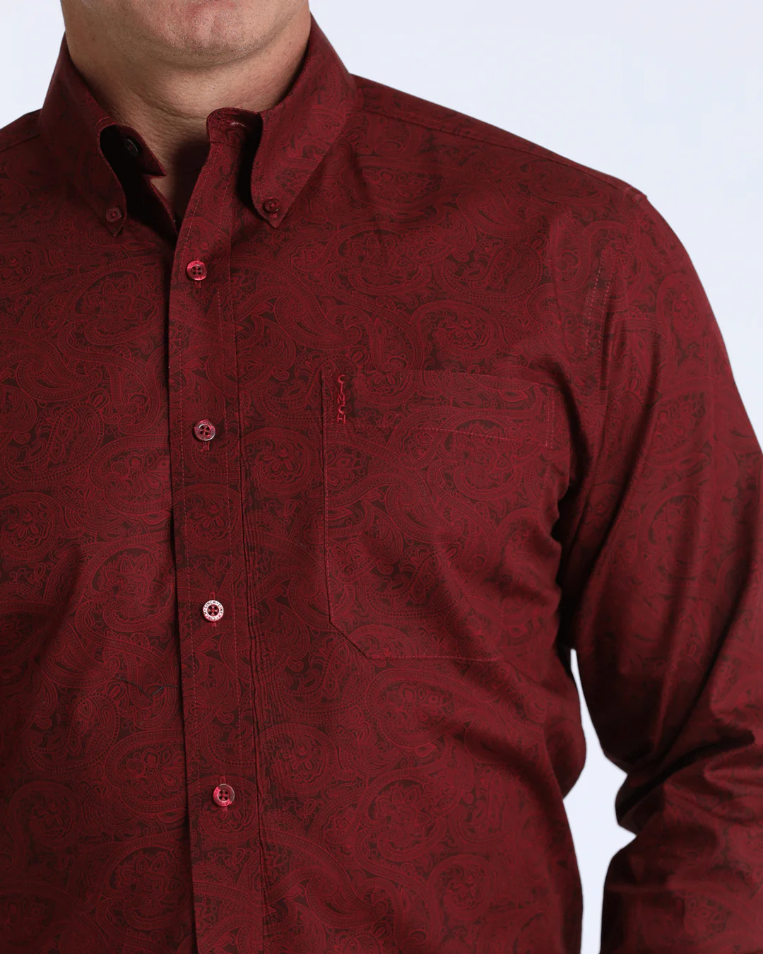 Men’s Modern Fit Button-Down Western Shirt - Image 3