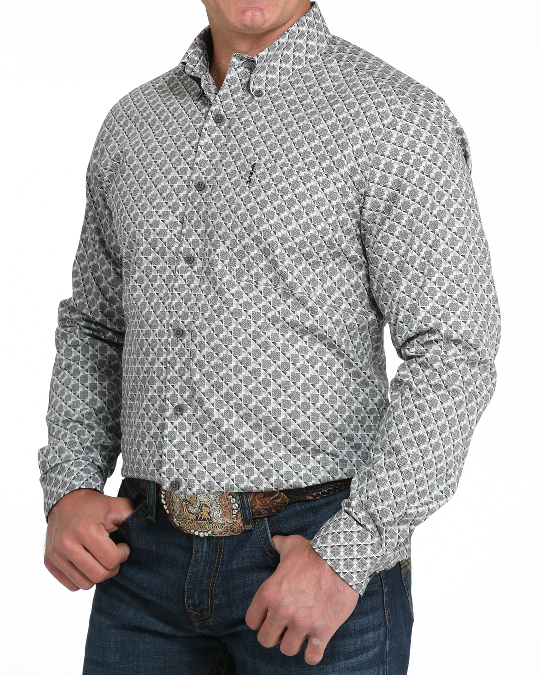 Men’s Modern Fit Button-Down Western Shirt - Image 2