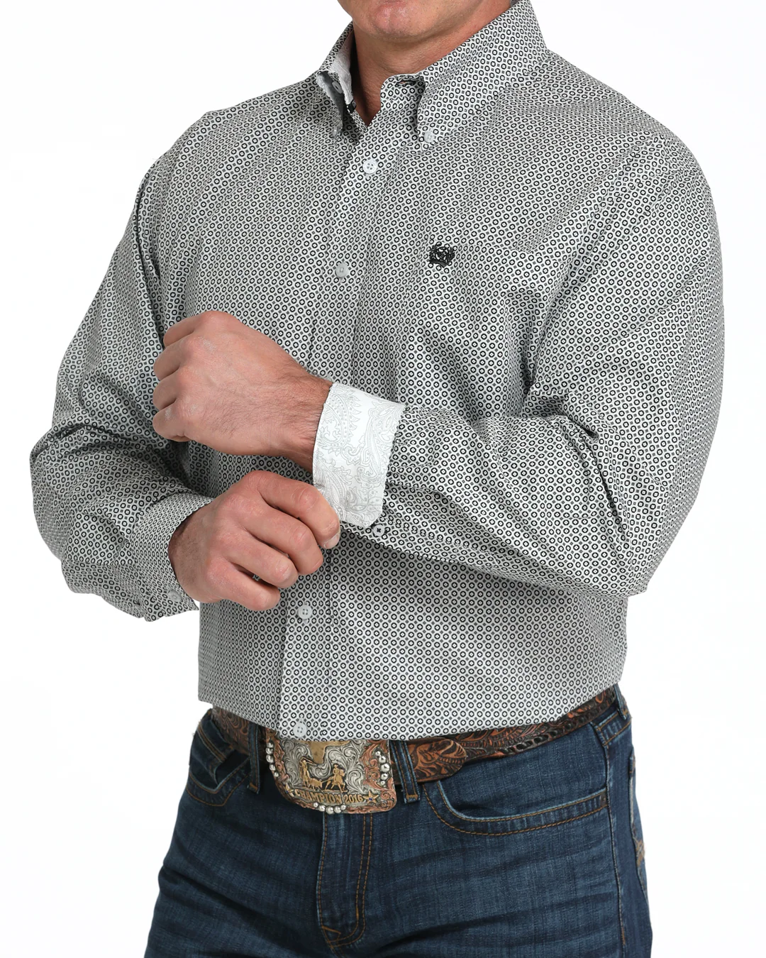 Men's Classic Fit Button-Down Western Shirt - Image 2