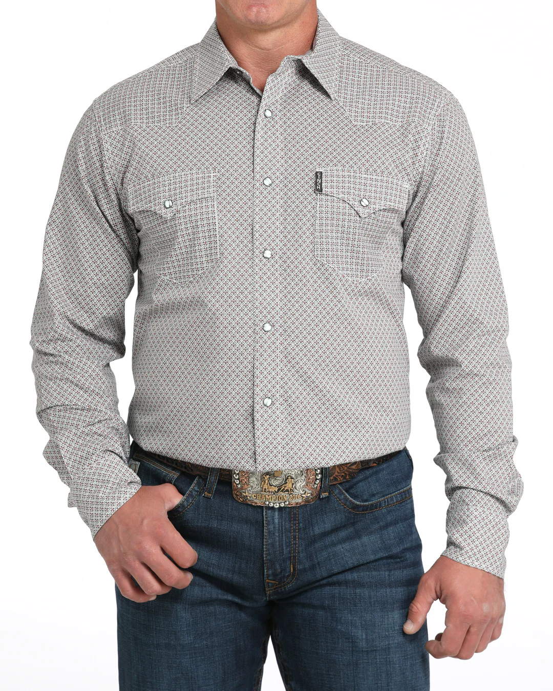 Men’s Modern Fit Snap Front Western Shirt