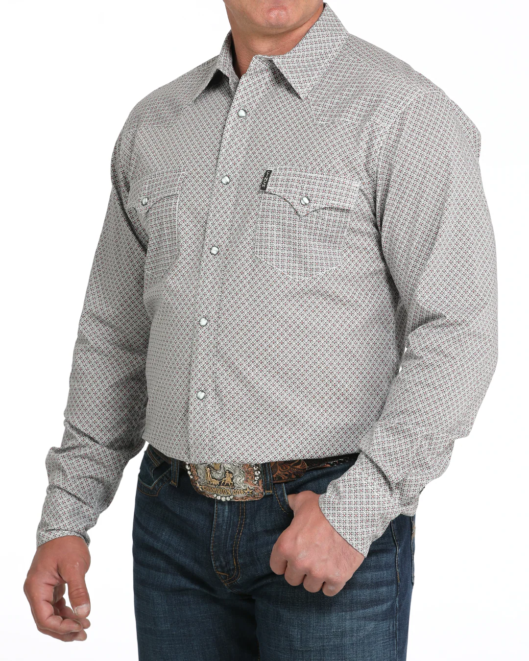 Men’s Modern Fit Snap Front Western Shirt - Image 2