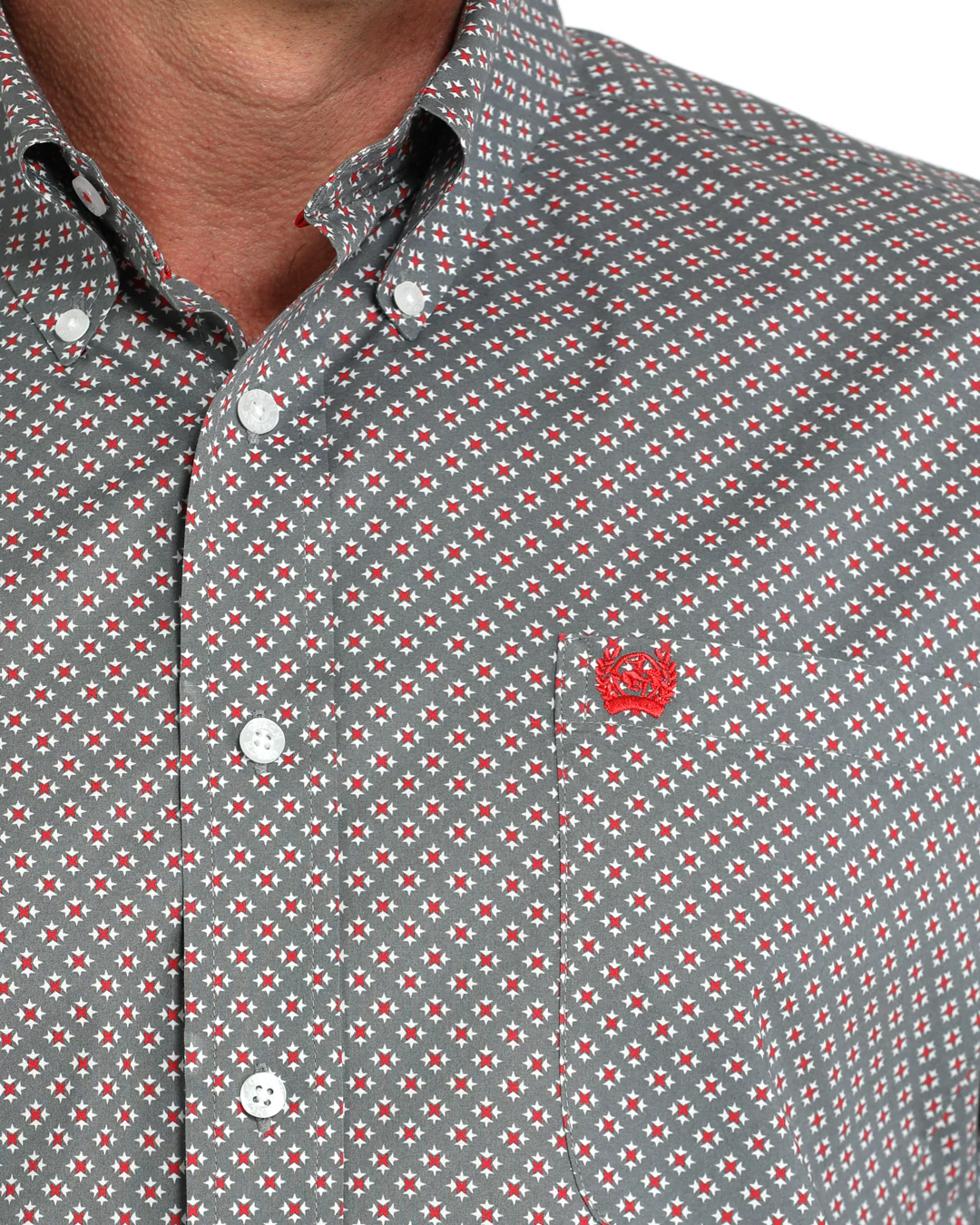 Men's Stretch Classic Fit Button-Down Western Shirt - Image 3