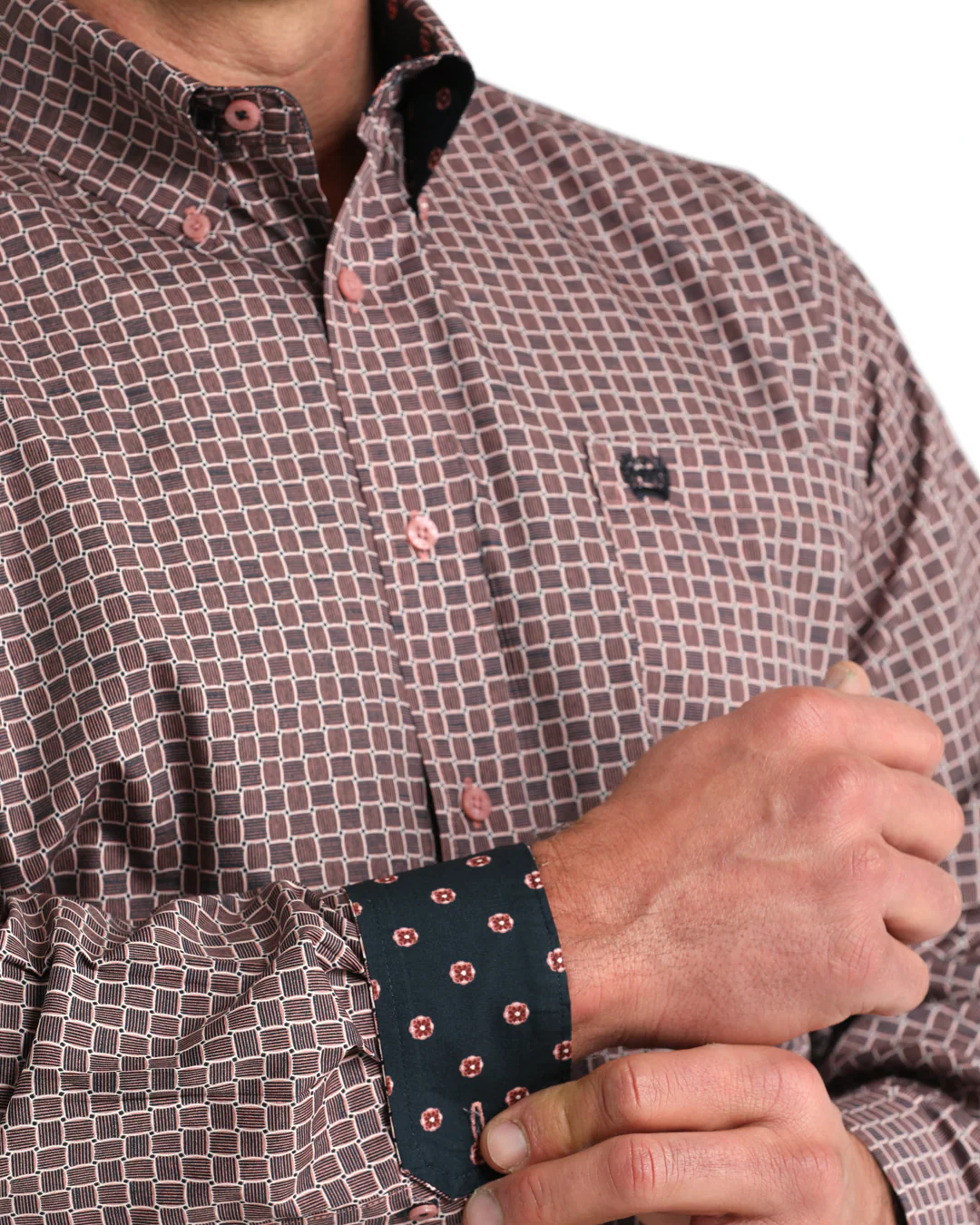 Men's Classic Fit Button-Down Western Shirt - Image 3