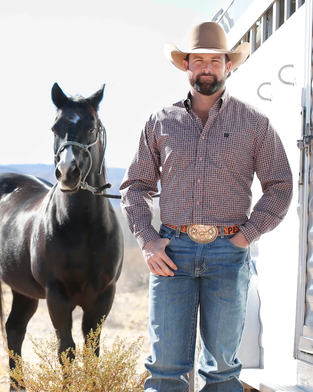 Men's Classic Fit Button-Down Western Shirt - Image 5